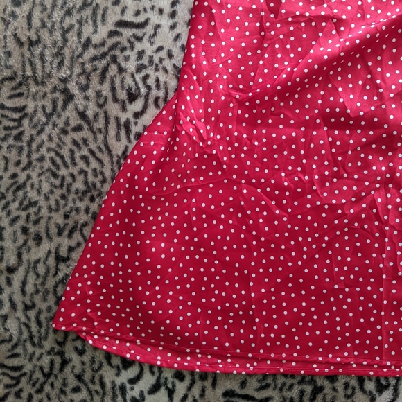Vintage red polka dot slip dress - Picture 4 of 4